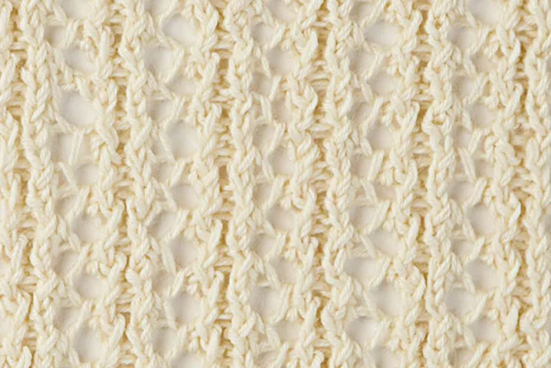 Lacy Pillars stitch pattern