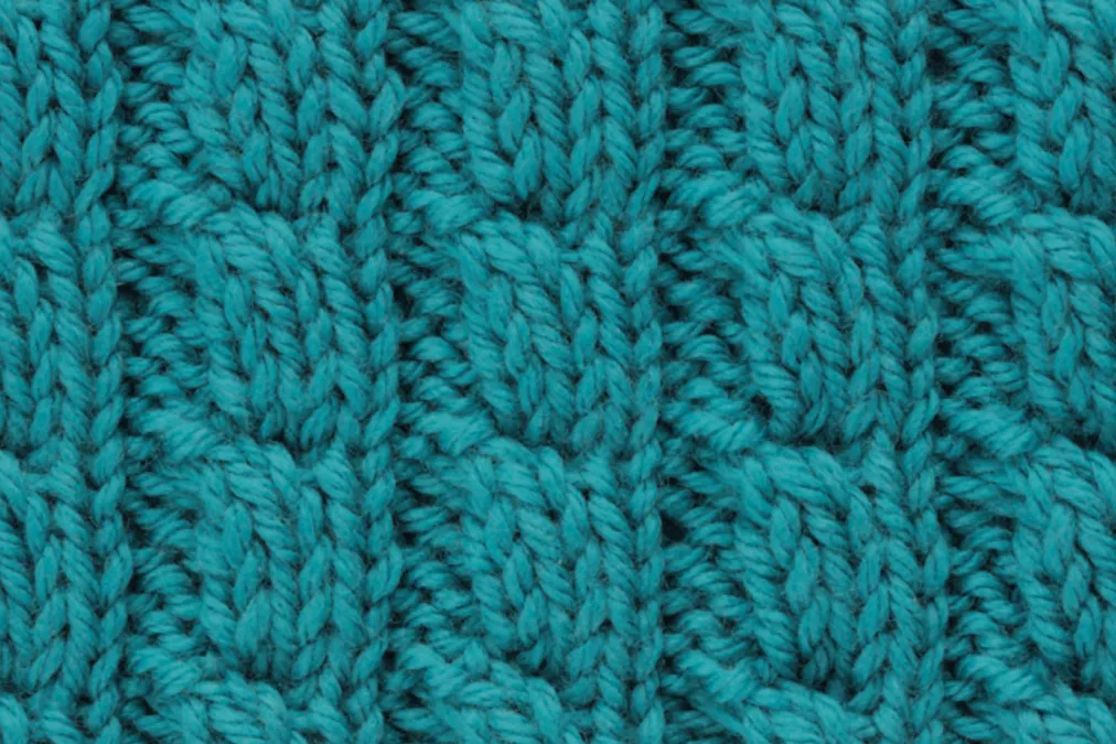 Cable stitch pattern, Little Cable rib
