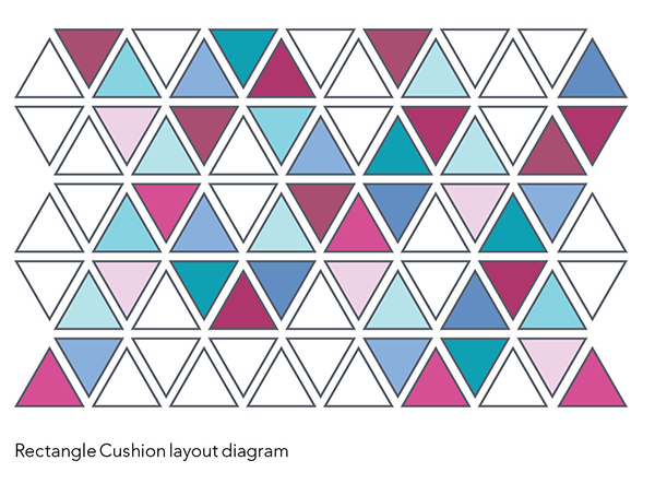 Patchwork Cushion Pattern layout diagram