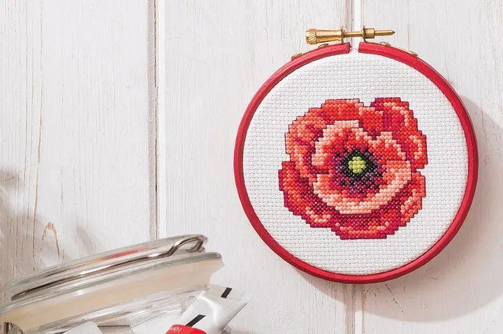cross stitch flower pattern remembrance