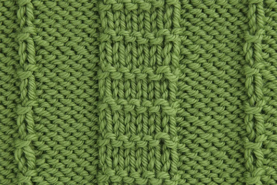 Bamboo Rib stitch pattern