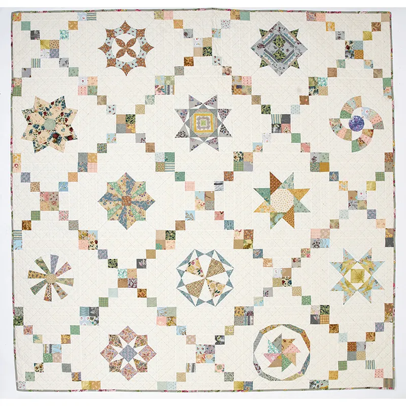 Block of the month hand-pieced sampler
