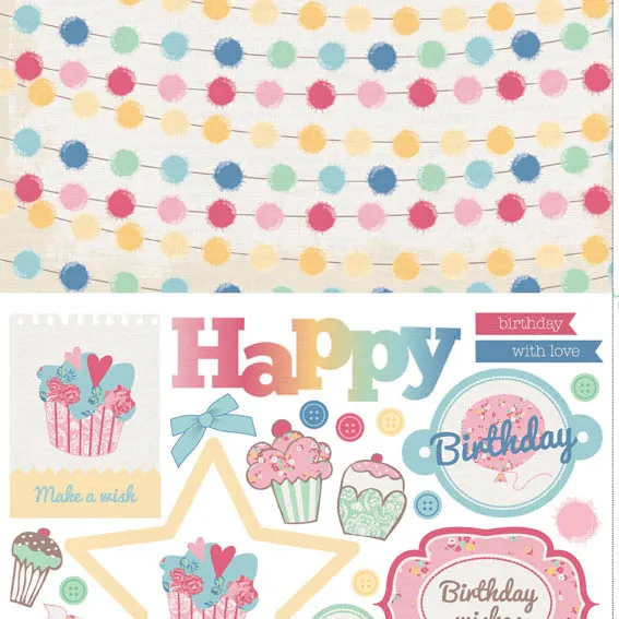 Free birthday party patterned papers 07