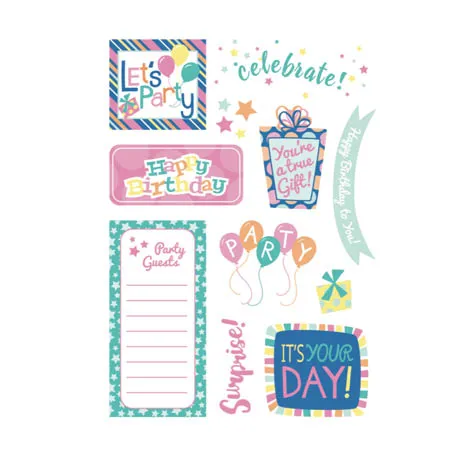 Free happy birthday brights patterned papers 08