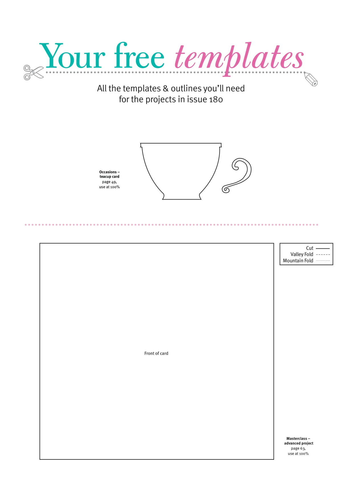Free paper lampshade, gift box and dungarees base card templates 1