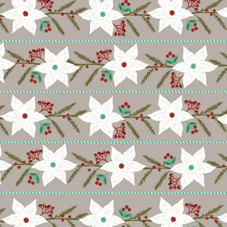 Free pinecone and poinsettia patterned papers 03