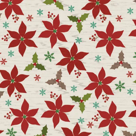 Free pinecone and poinsettia patterned papers 07