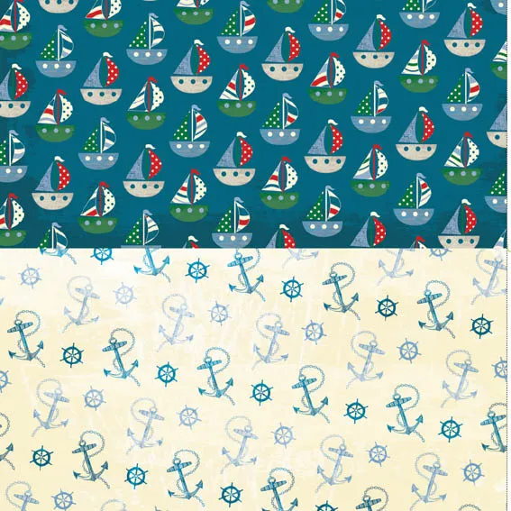 Free shipshape nautical patterned papers 1