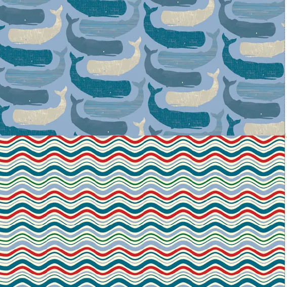 Free shipshape nautical patterned papers 5
