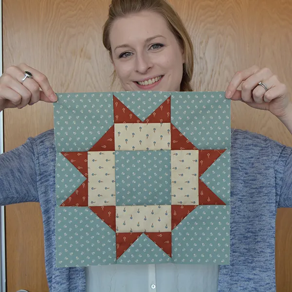 Free star quilt block pattern