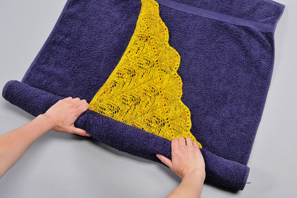 How to block lace knitting rolling your knitting