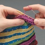 How to place a bead with slip stitch step 2