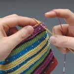 How to place a bead within a stitch step 1