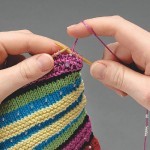 How to place a bead within a stitch step 2