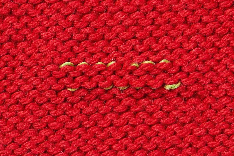 How to weave in ends reverse stocking stitch 1