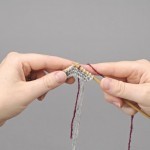 Intarsia knitting tutorial step 3