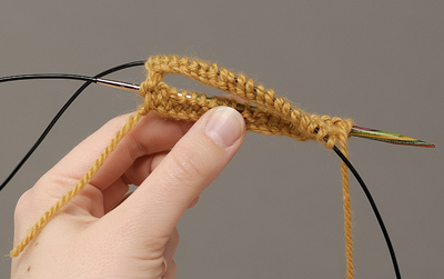 Magic Loop knitting step 10