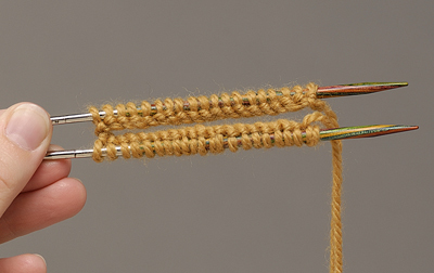 Magic Loop knitting step 3