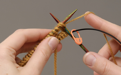 Magic Loop knitting step 8