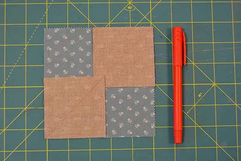 Star quilt block tutorial step 5