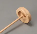 Using a drop spindle for knitting