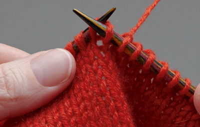 What is combination knitting step 11