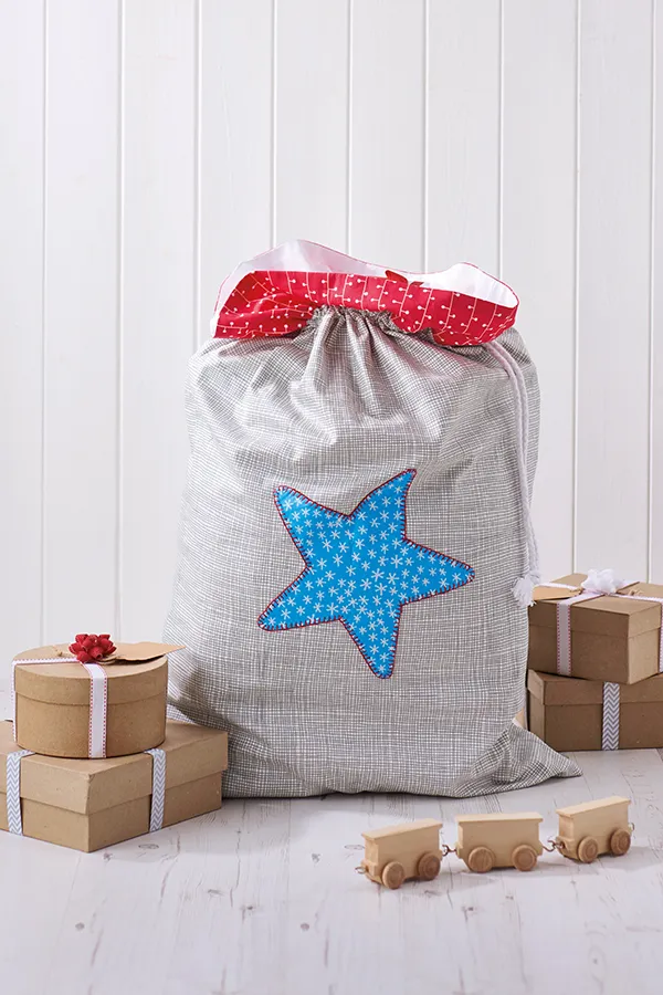 How to make a Christmas gift sack