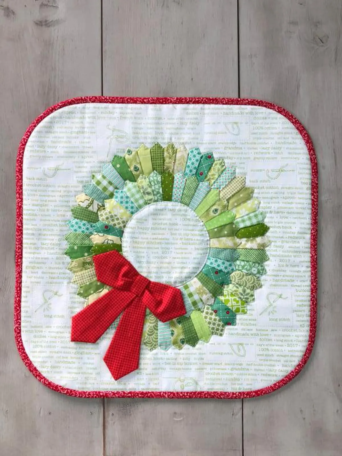 Mini Dresden Wreath Quilt pattern