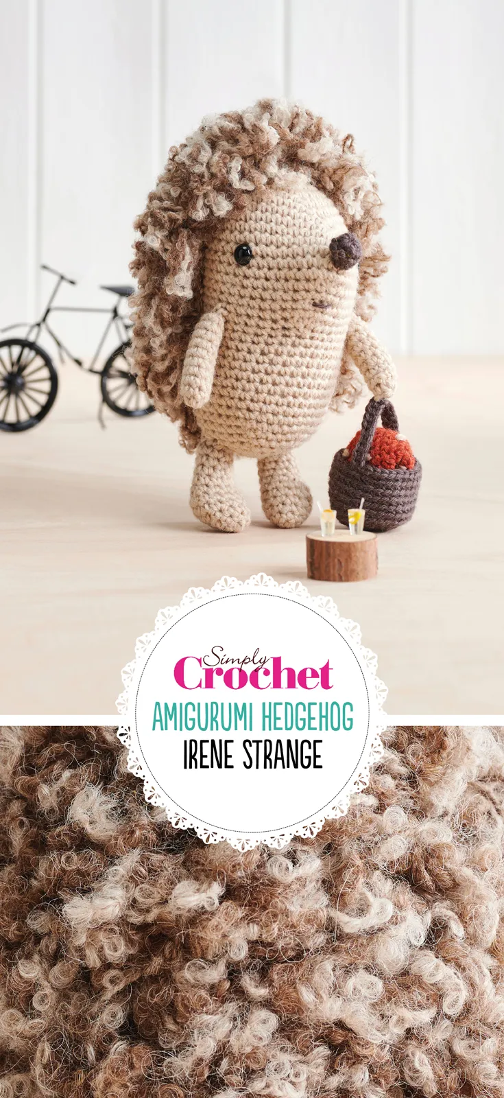 Simply Crochet issue84 Hedgehog toy pin