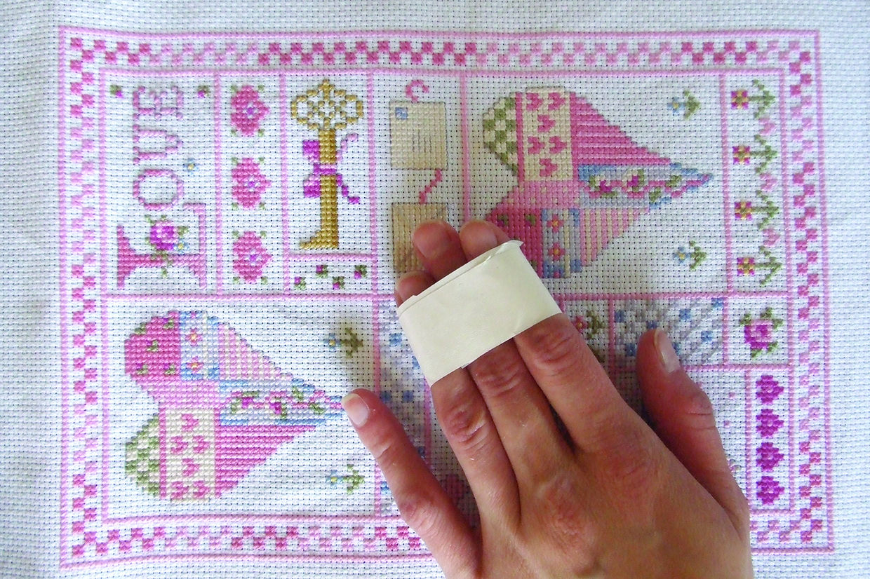 how to clean cross stitch