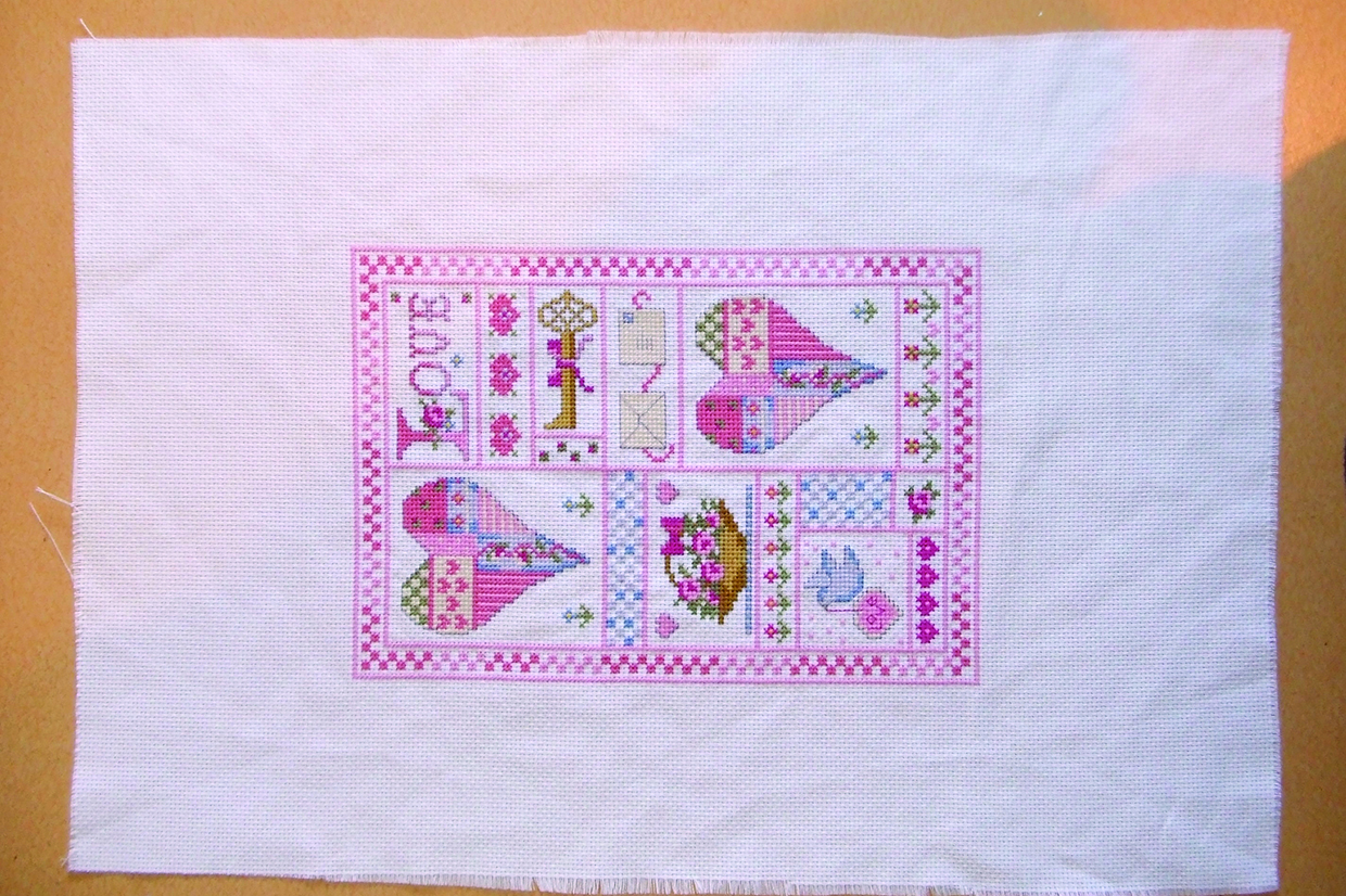 How to clean cross stitch 6