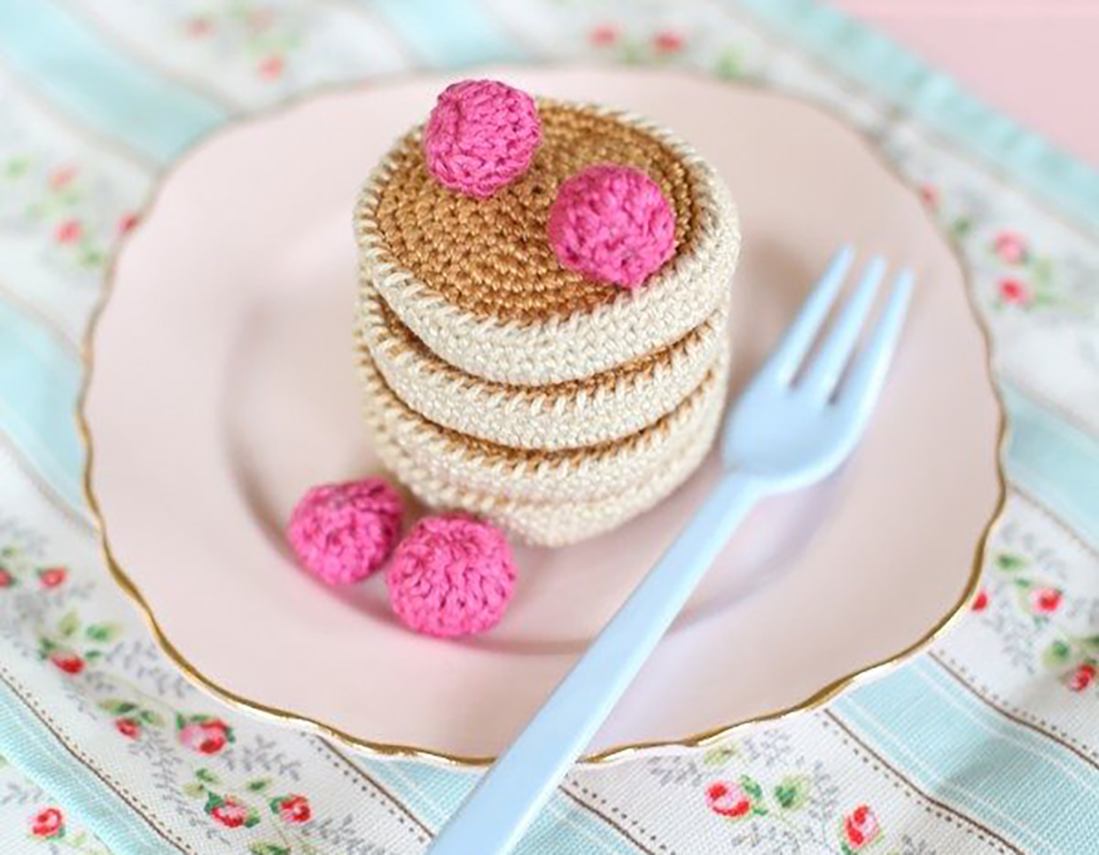 free crochet pancake pattern