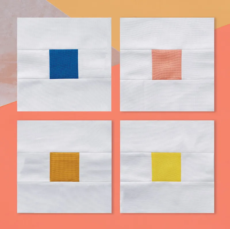 Modern Nine Patch quilt block