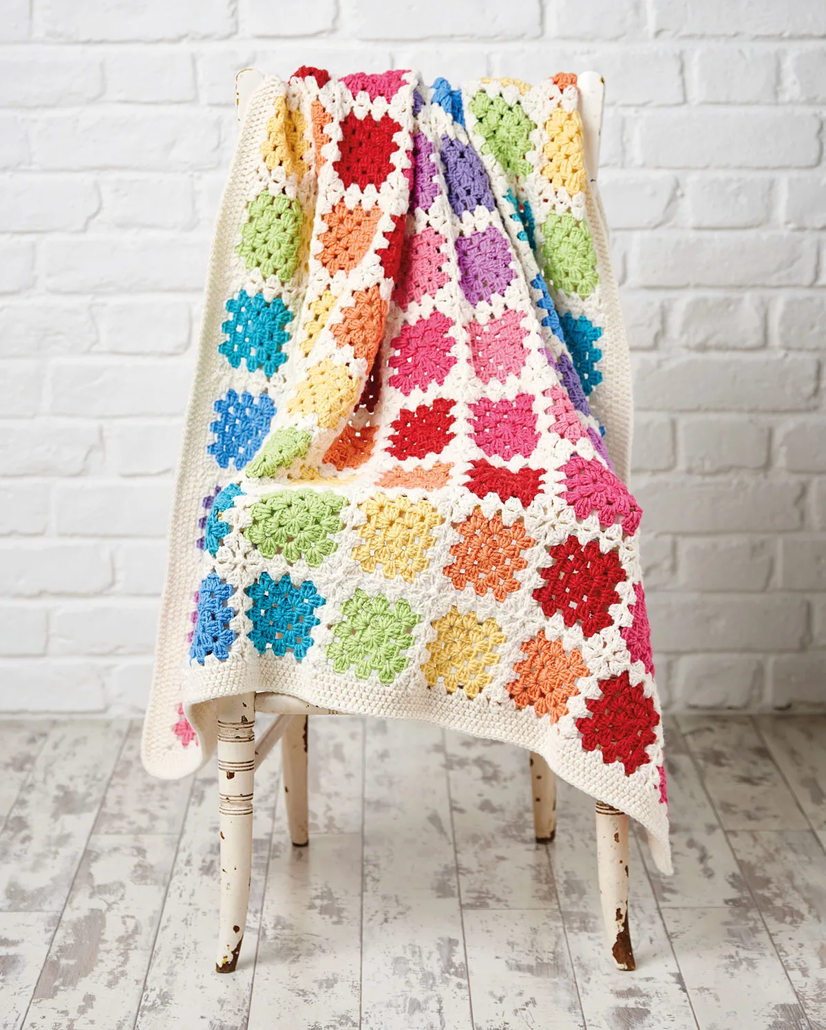 Crochet Rainbow Granny Blanket • The Crafty Mummy