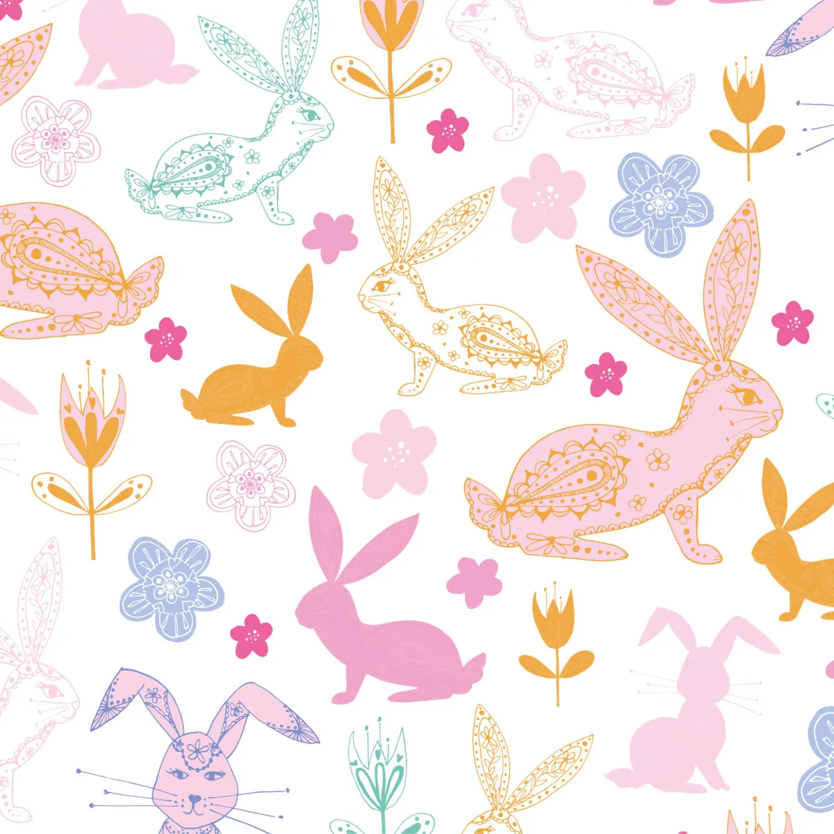 Free sketchy Happy Easter patterned papers_07