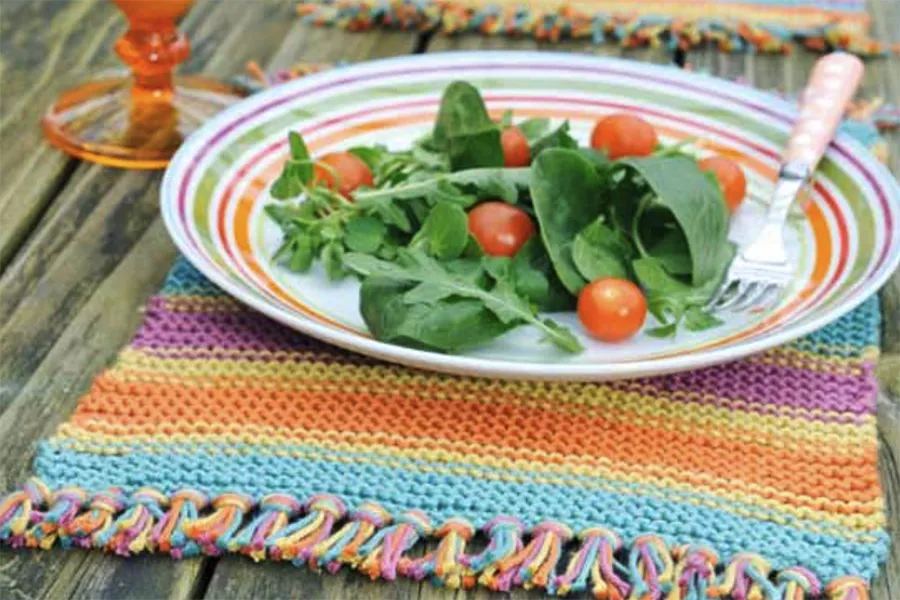 Free knitted placemats pattern