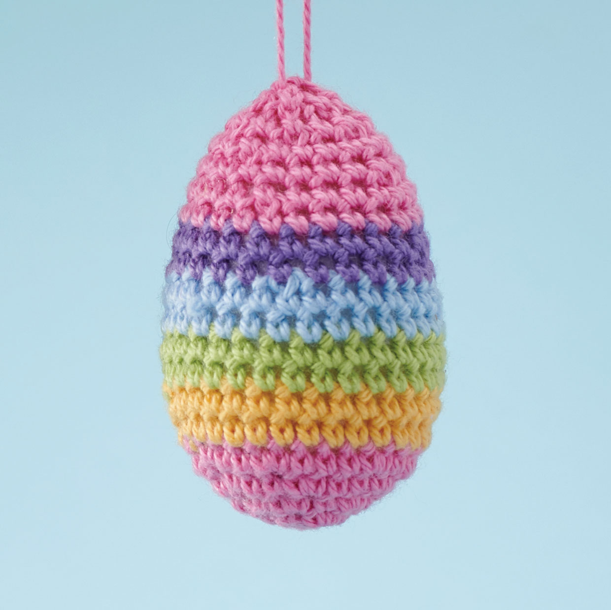 crochet easter eggs pattern Rainbow