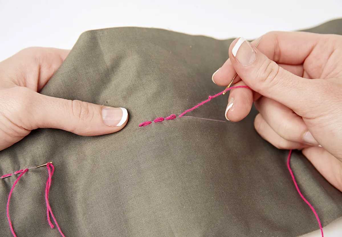 How to Use a Sashiko Thimble - A Threaded Needle