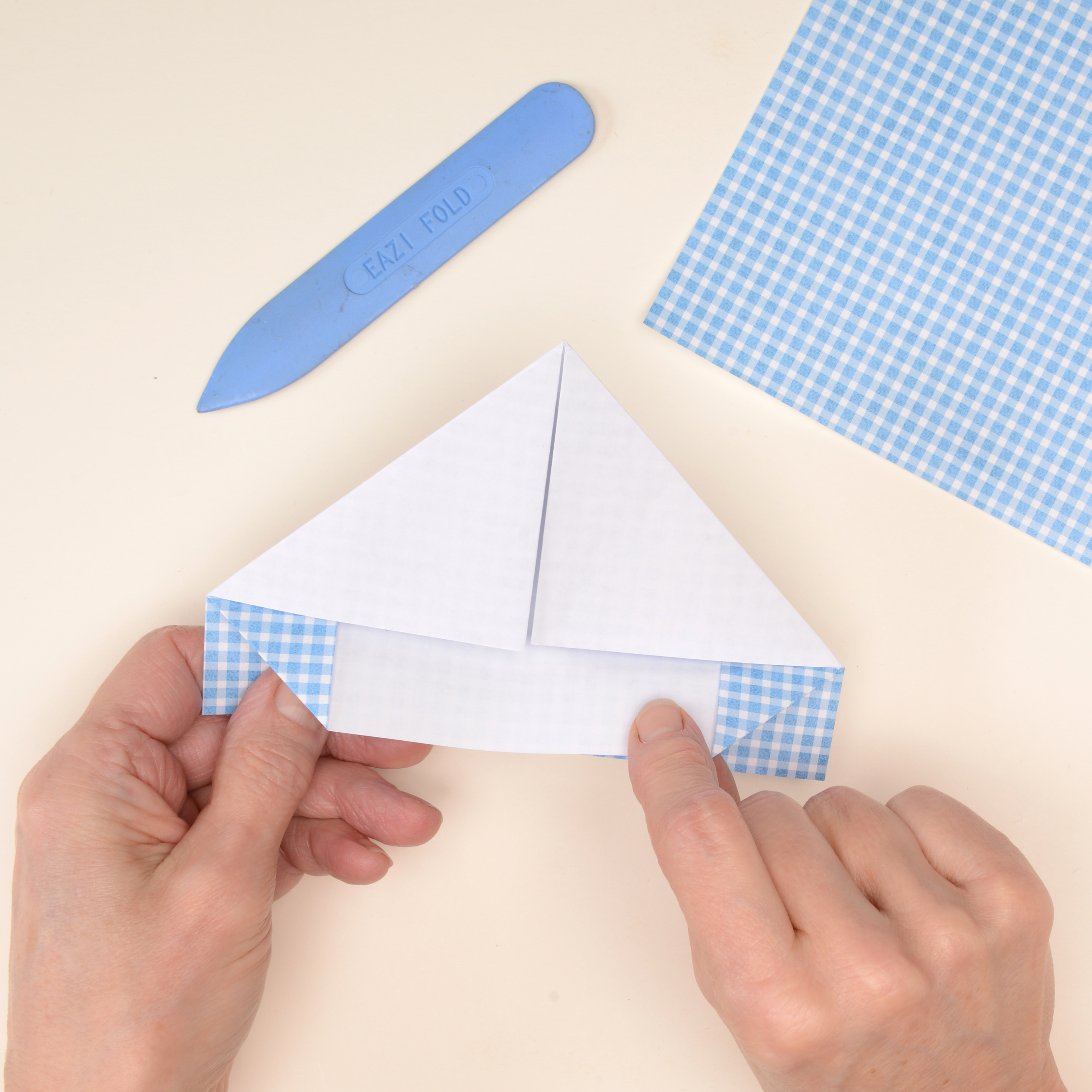 How to make an origami sail boat mobile 2