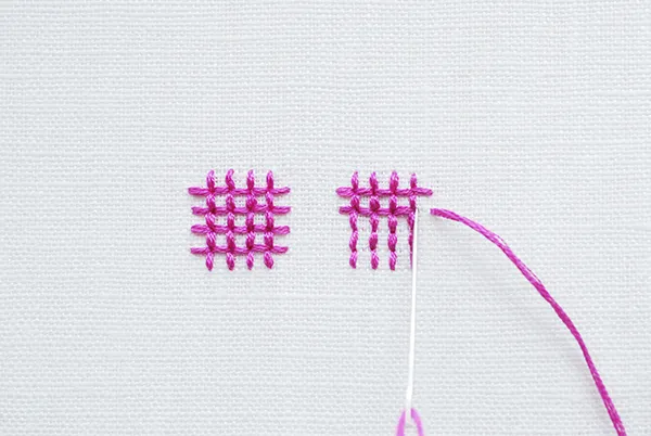 Embroidery stitches for beginners backstitch trellis