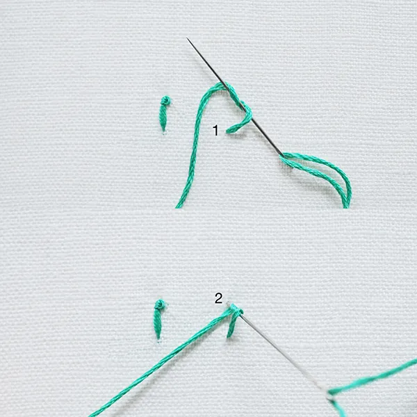 Embroidery stitches for beginners pistil stitch