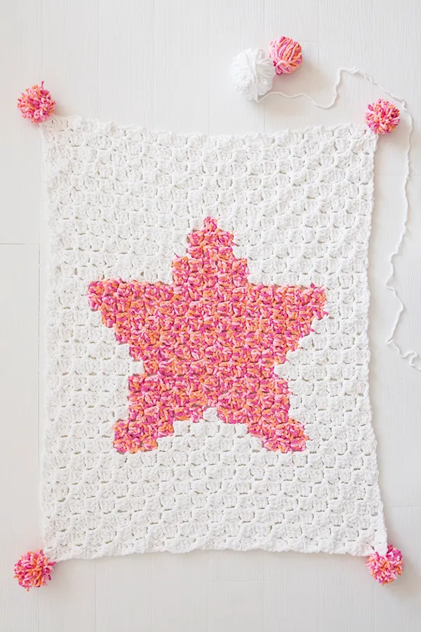 How to crochet a baby blanket step by step with pictures