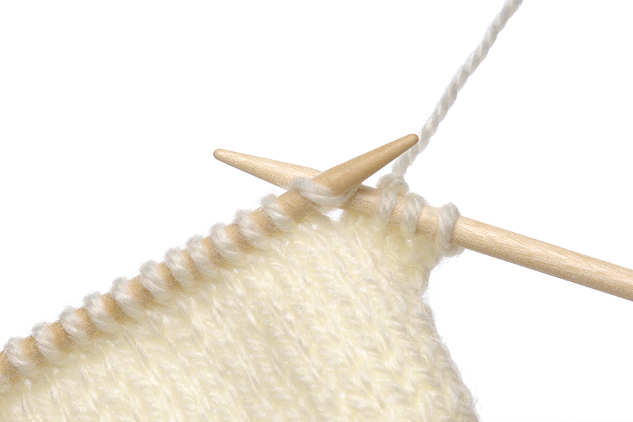 How to do a knit stitch 1