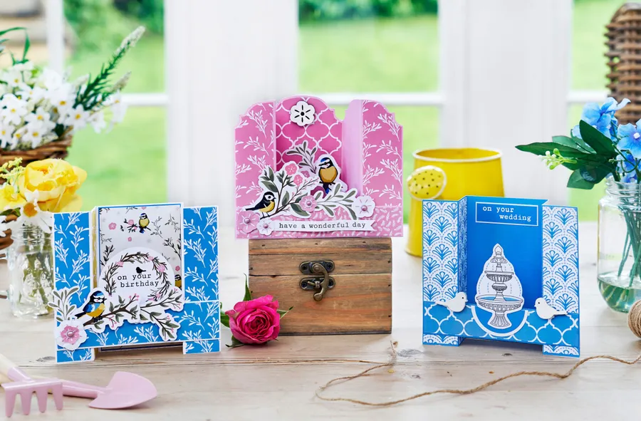How to make a bridge fold card - Gathered