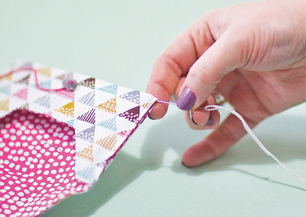 How to make bunting for Valentines Day step 10
