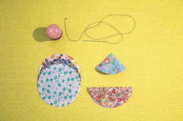 How to make fabric flower brooch