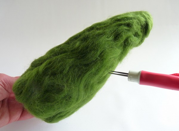 How to make needle felted Christmas ornaments step 3