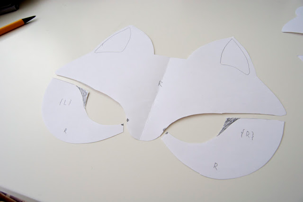 Kids woodland masks tutorial step 2