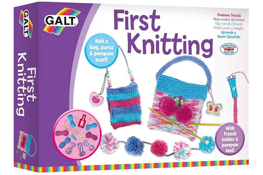 LMDZ Flowers Knitting Kit for Beginners Adults Knitting Starter