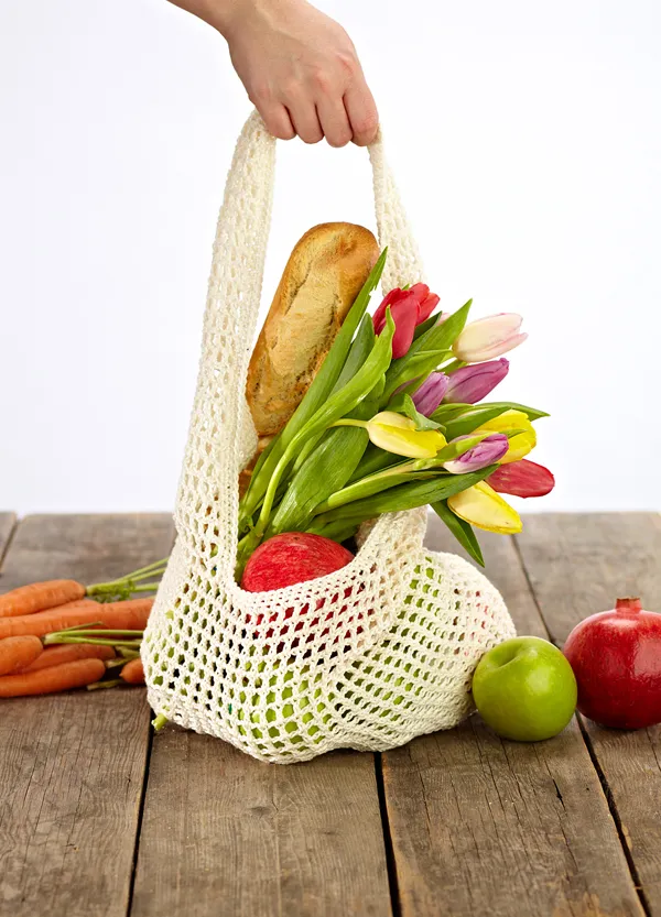 Reusable crochet bag pattern